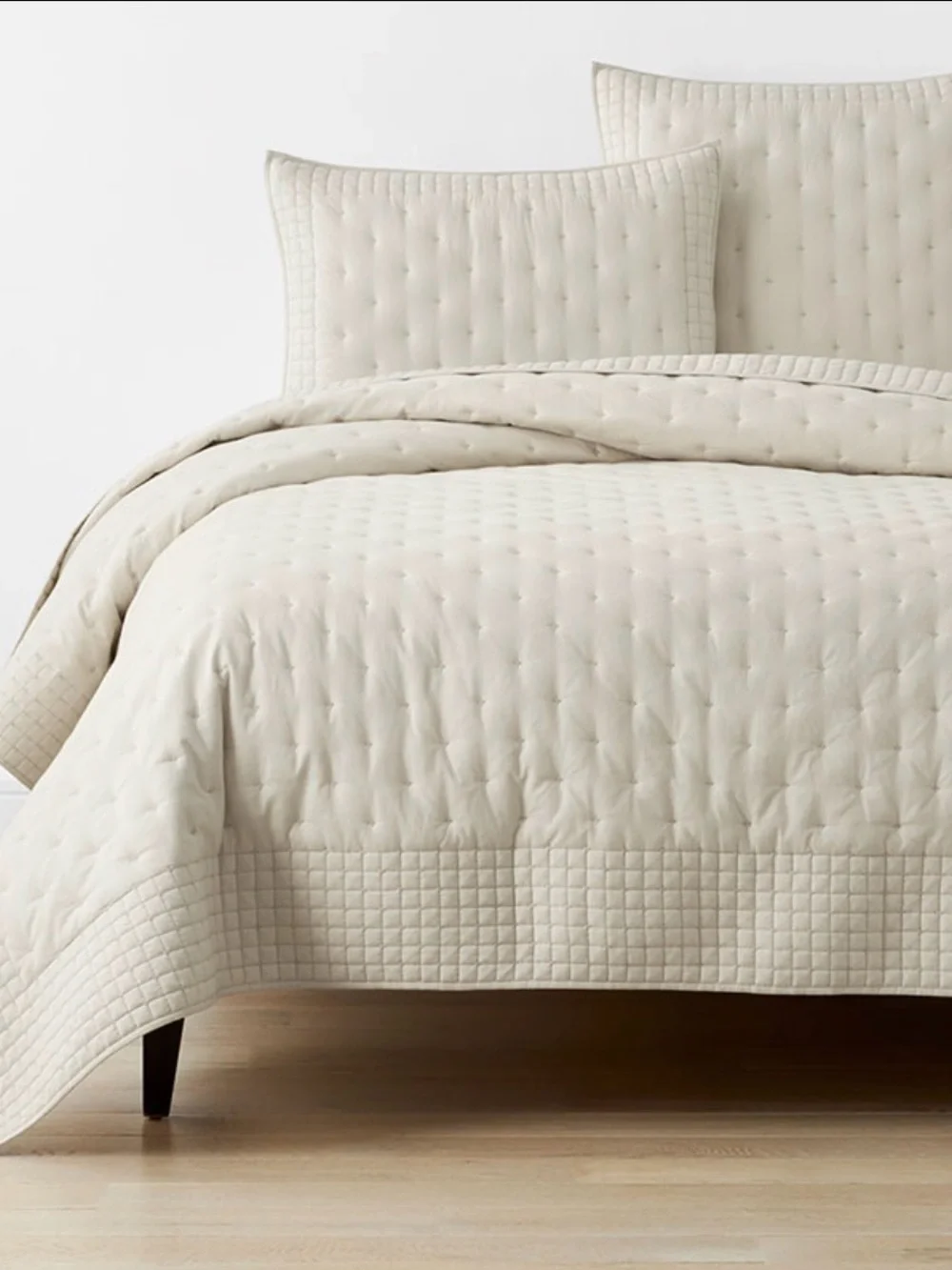 Company Cotton Pintuck Quilt - Oatmeal